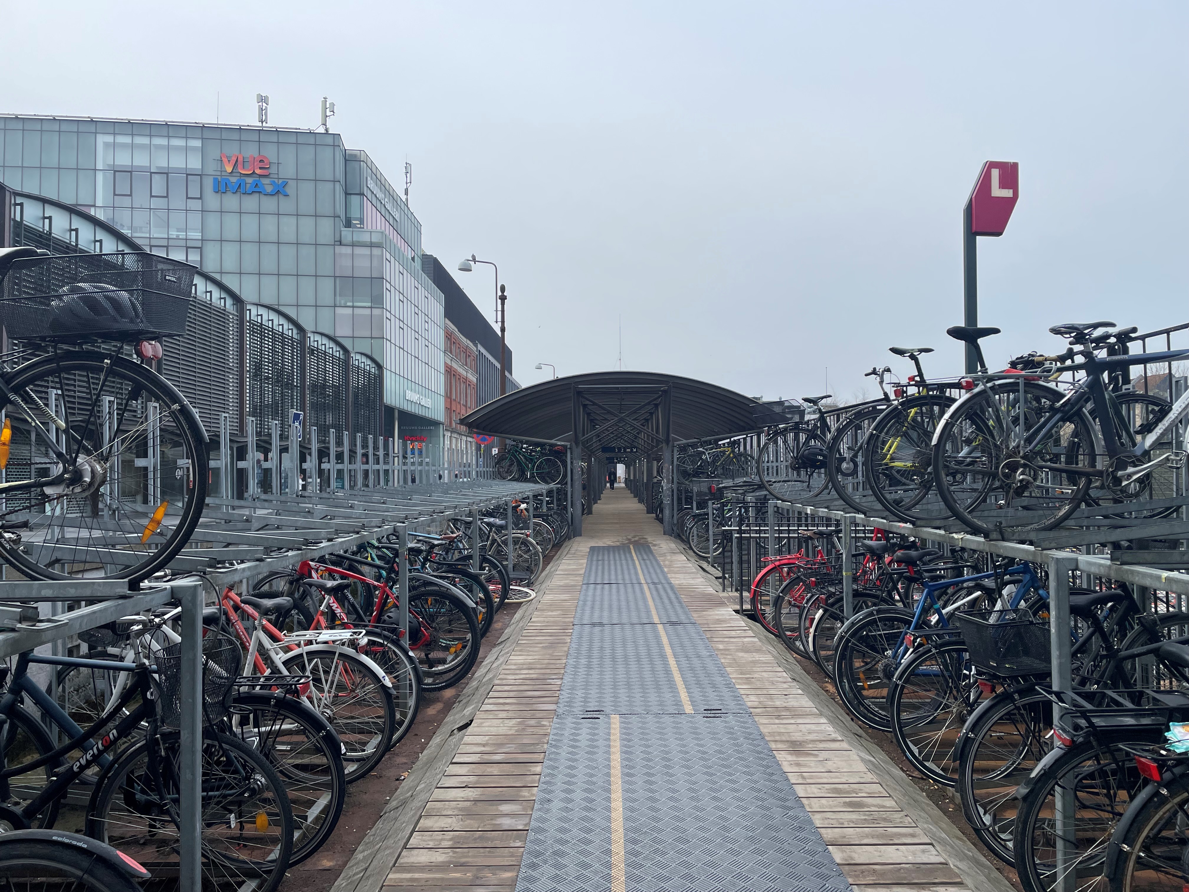 Cykelparkeringen på Bruuns Bro