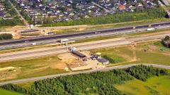 Køge Nord Station fra luften