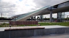 Køge Nord Station med forplads.