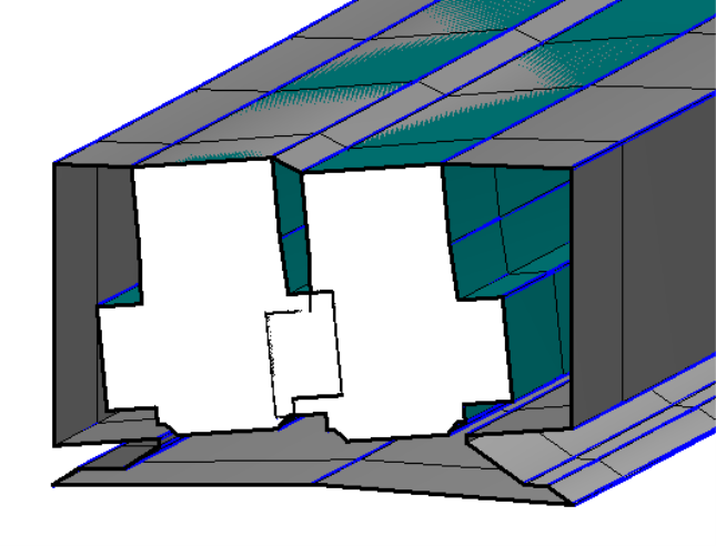 CAD model af fritrumsprofil