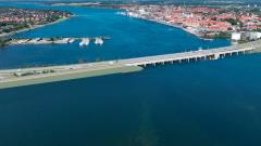 Grafik over den kommende bro