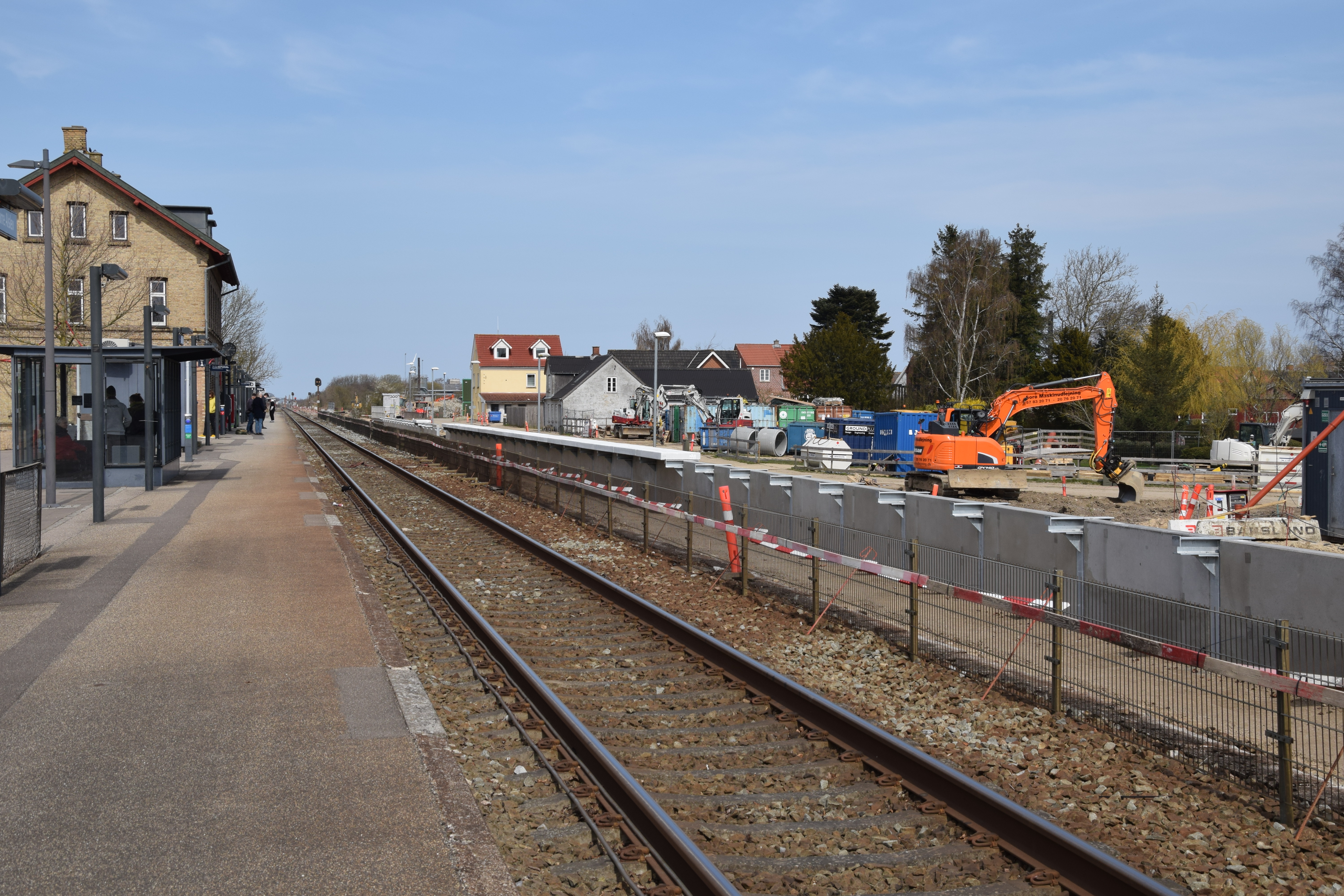 Sporarbejde ved Nørre Alslev