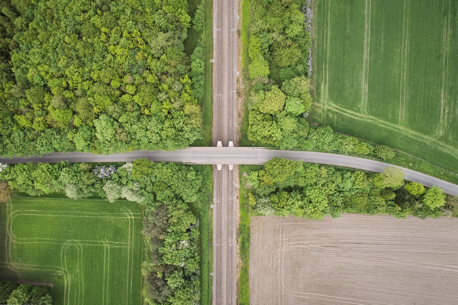 Luftfoto af natur